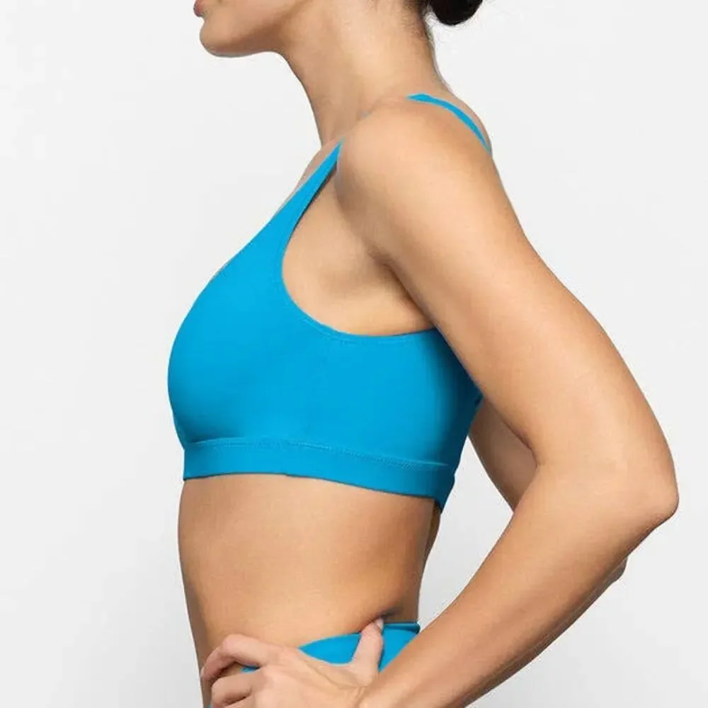 NWT SKIMS Tank Bikini Top - Turquoise - Large